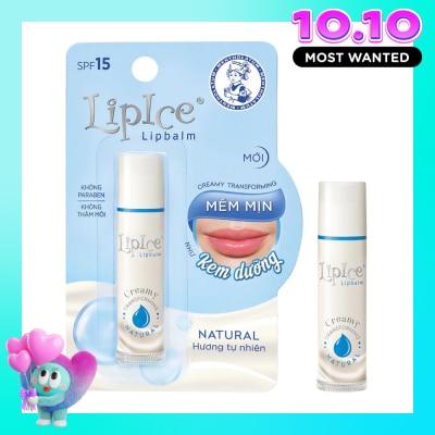 LIPICE Son Dưỡng Lipice Lipbalm Natural Hương Tự Nhiên SPF15 4.3g image