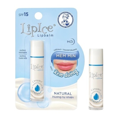 LIPICE Son Dưỡng Lipice Lipbalm Natural Hương Tự Nhiên SPF15 4.3g