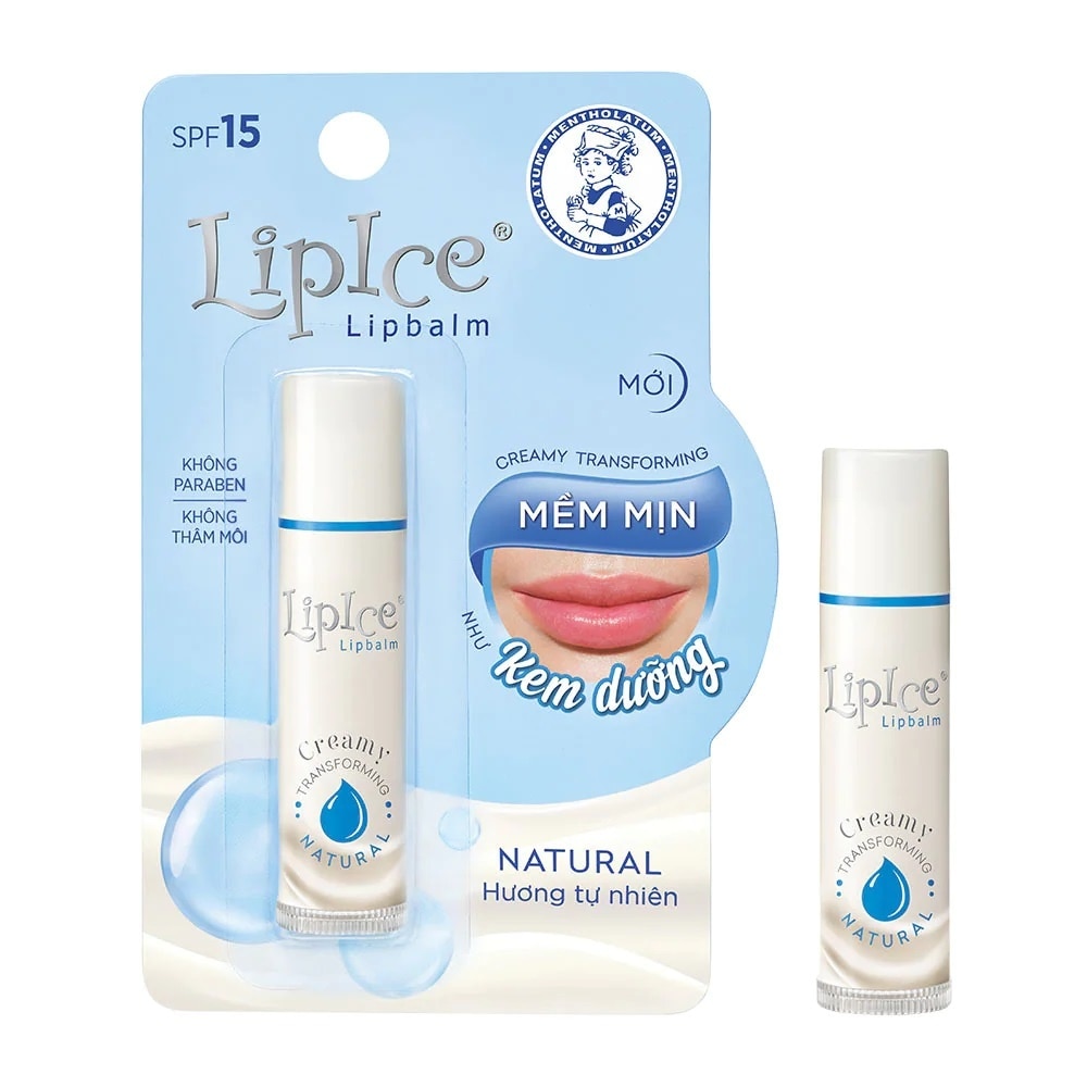 Son Dưỡng Lipice Lipbalm Natural Hương Tự Nhiên SPF15 4.3g