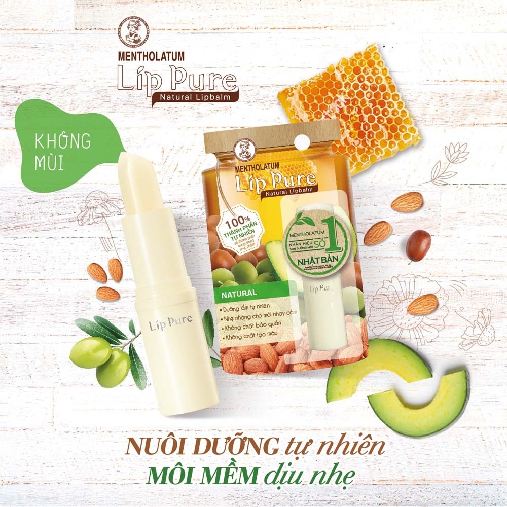Lip Pure Natural Lipbalm 3.9g