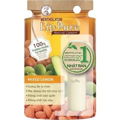 MENTHOLATUM Lip Pure Mixed Lemon Lipbalm 3.9g