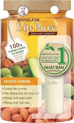MENTHOLATUM Lip Pure Mixed Lemon Lipbalm 3.9g