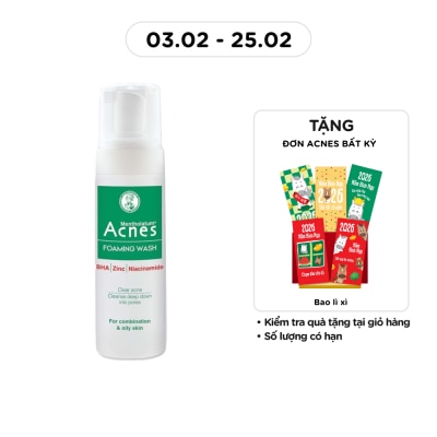 ACNES Foaming Wash Clear Acne & Anti-Bacteria 150ml