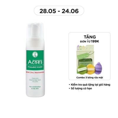 ACNES - Dung Dịch Acnes Foaming Wash Tạo Bọt Ngăn Ngừa Mụn 150ml