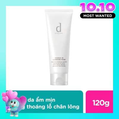 D PROGRAM Sữa Rửa Mặt Tạo Bọt D Program Essence In Cleansing Foam Dưỡng Da 120g image