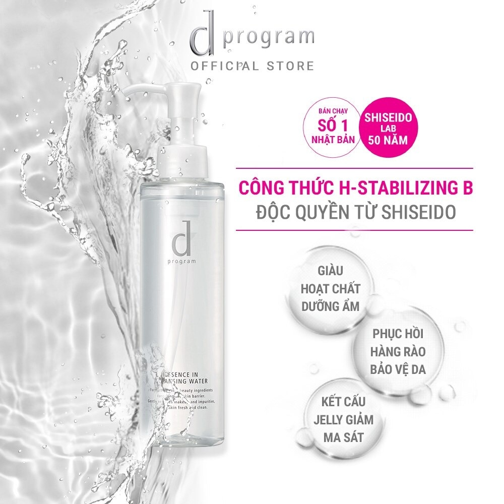 Nước Tẩy Trang D Program Essence In Cleansing Water Dưỡng Da 180ml