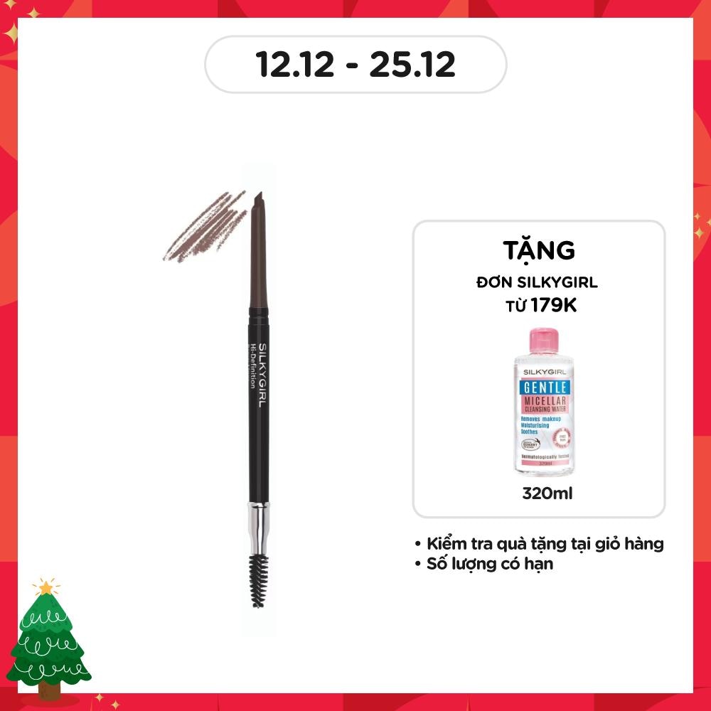 Chì Mày Hai Đầu Silkygirl Hi - Definition Brow Liner 0.35g .#03 Ash Brown Nâu Tro