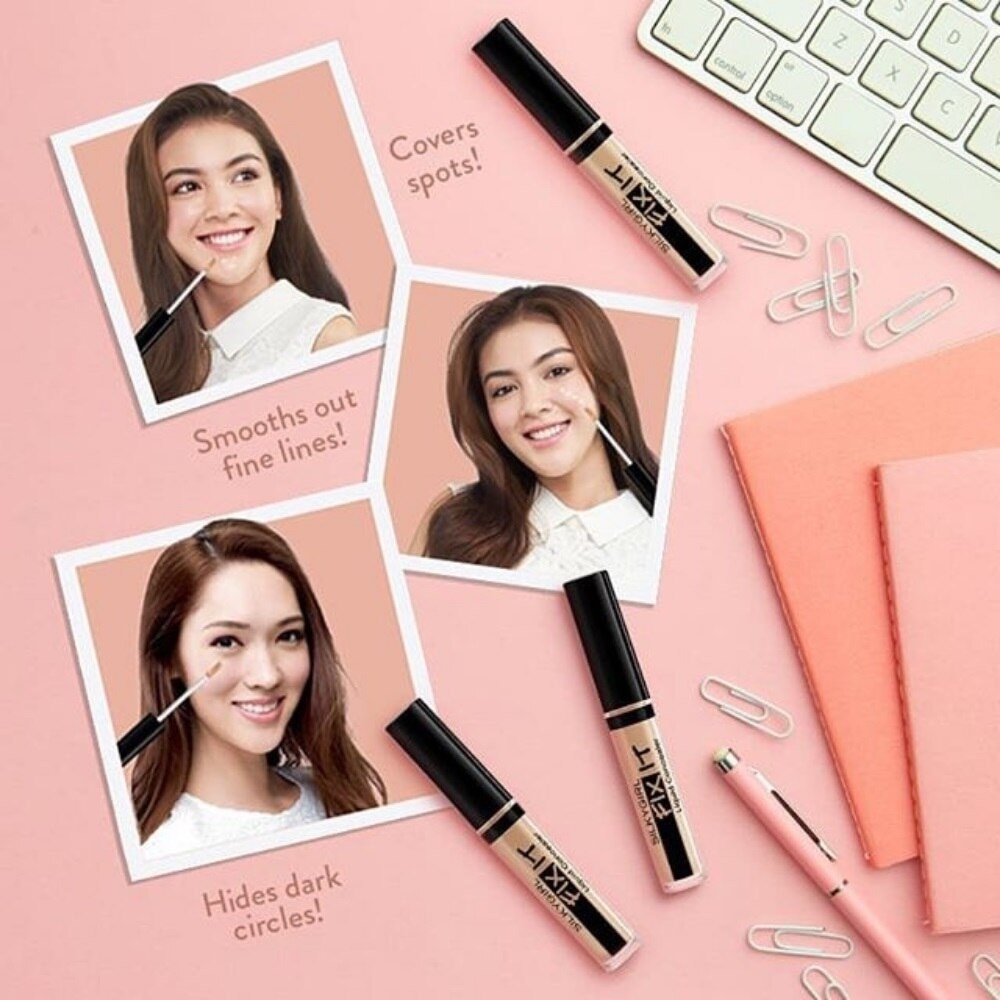 Kem Che Khuyết Điểm Dạng Lỏng Silkygirl Fix It Liquid Concealer 2ml .#02 Natural