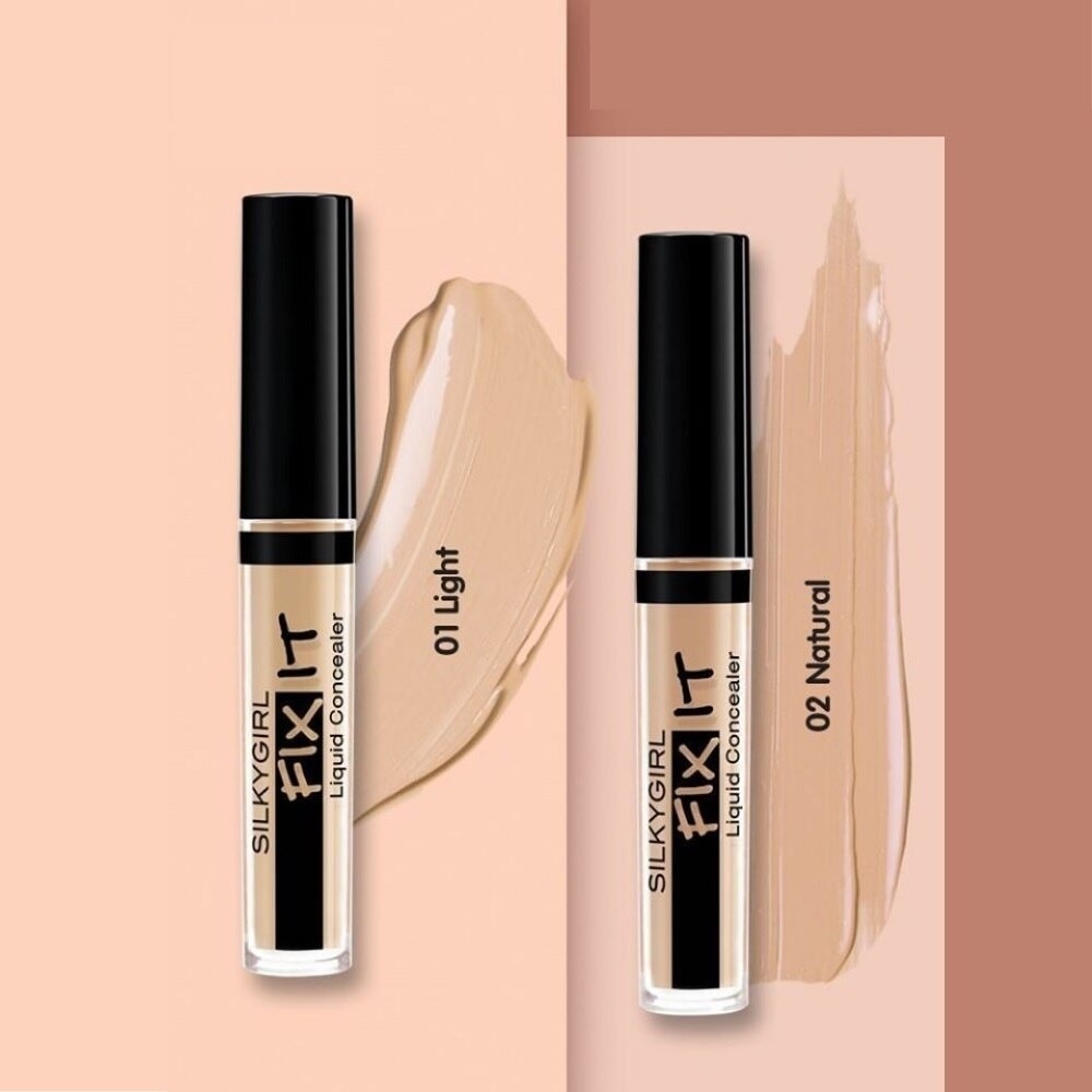 Kem Che Khuyết Điểm Dạng Lỏng Silkygirl Fix It Liquid Concealer 2ml .#02 Natural