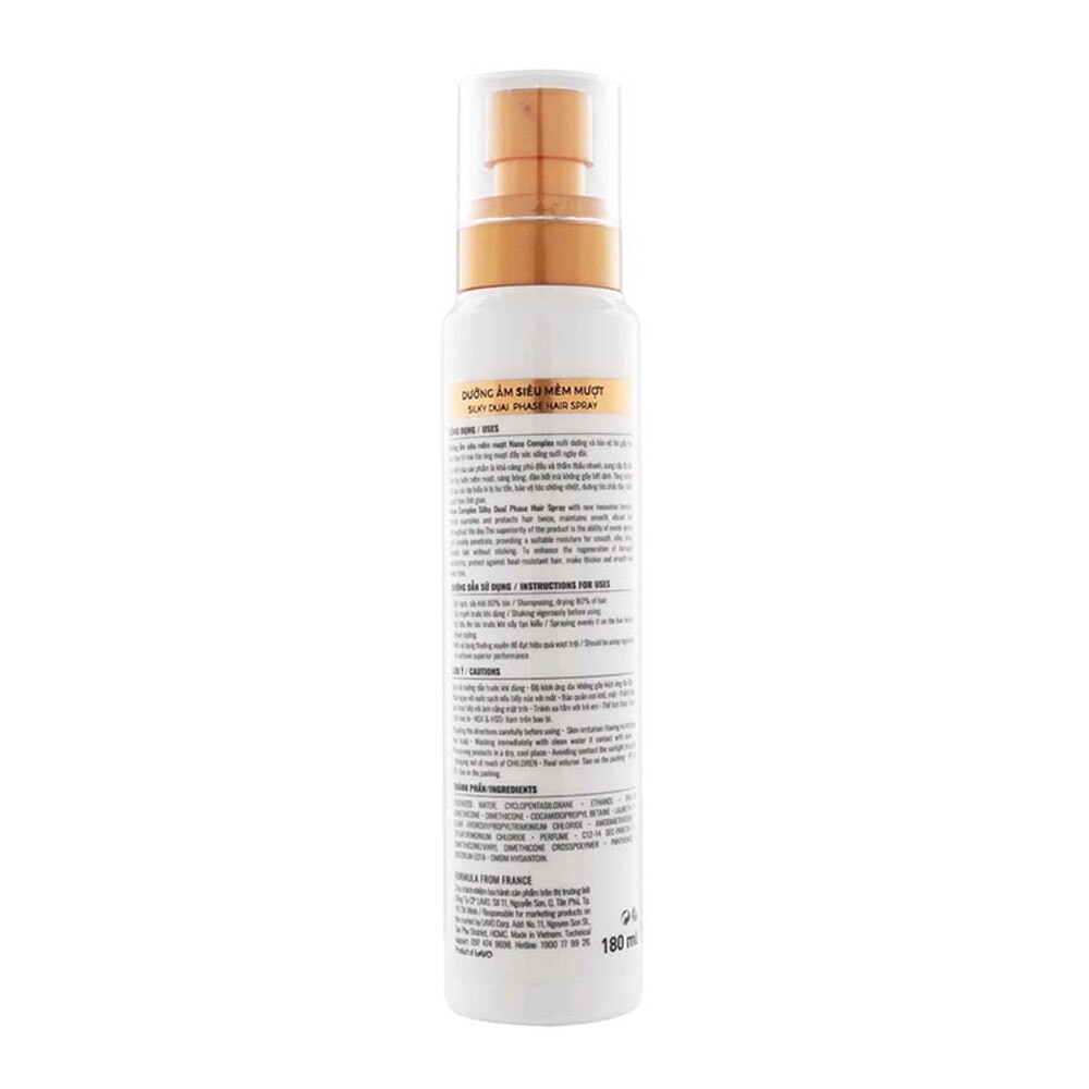 Nano Complex Silky Dual Phase Hair Spray 180ml