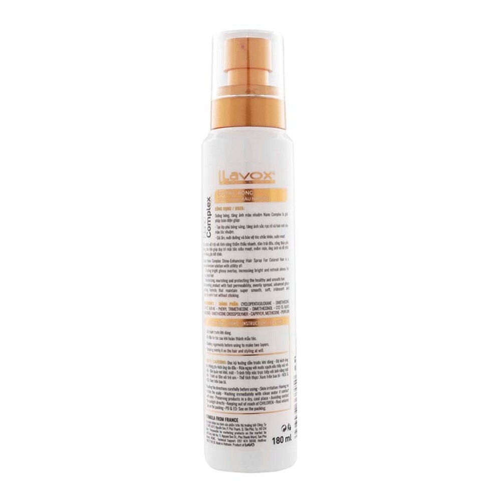 Nano Complex Shine - Enhancing Hair Spray For Colored Hair 180ml