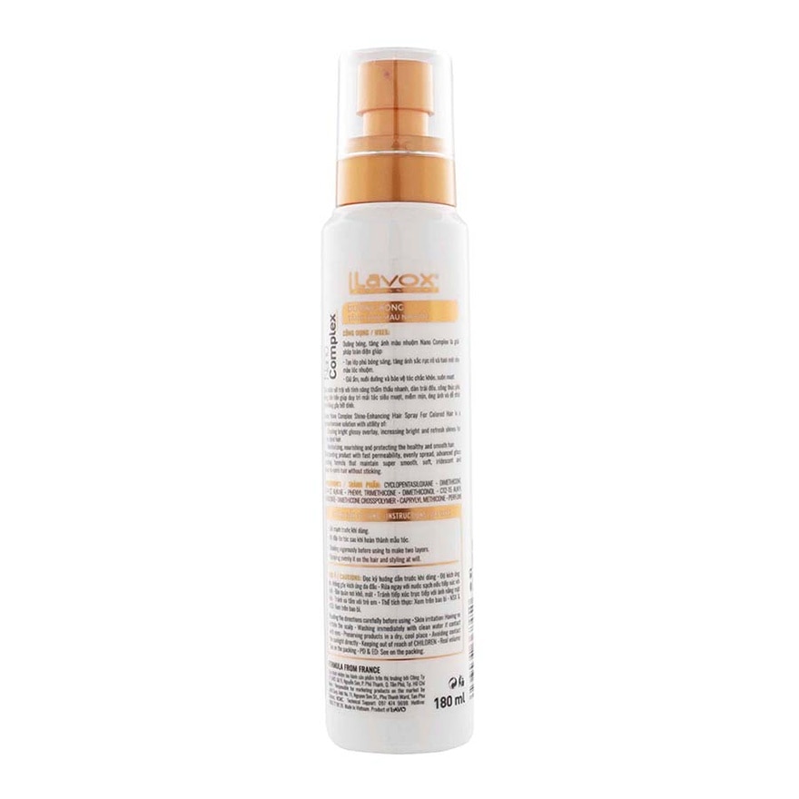 Nano Complex Shine - Enhancing Hair Spray For Colored Hair 180ml