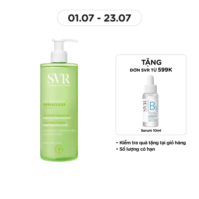 SVR Gel Rửa Mặt SVR Sebiaclear Gel Moussant Không Chứa Xà Phòng Cho Da Dầu Mụn 400ml