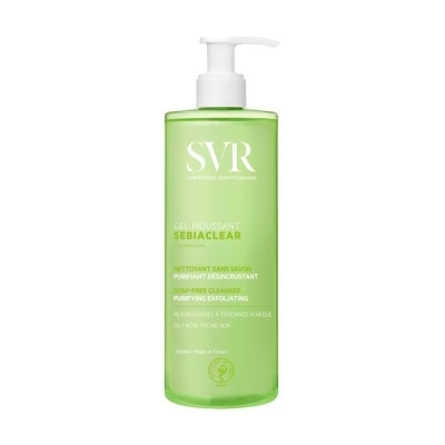 SVR Gel Rửa Mặt SVR Sebiaclear Gel Moussant Không Chứa Xà Phòng Cho Da Dầu Mụn 400ml