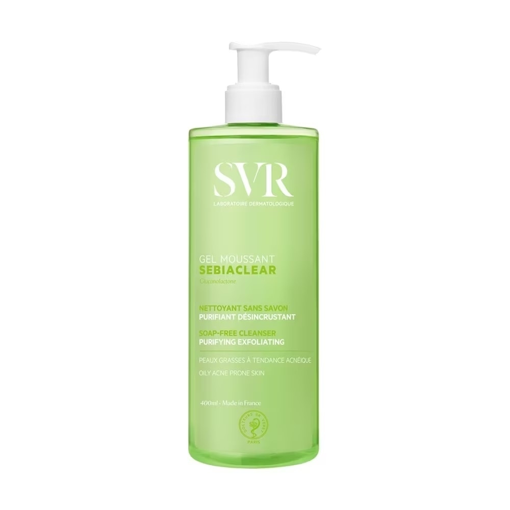 Gel Rửa Mặt SVR Sebiaclear Gel Moussant Không Chứa Xà Phòng Cho Da Dầu Mụn 400ml