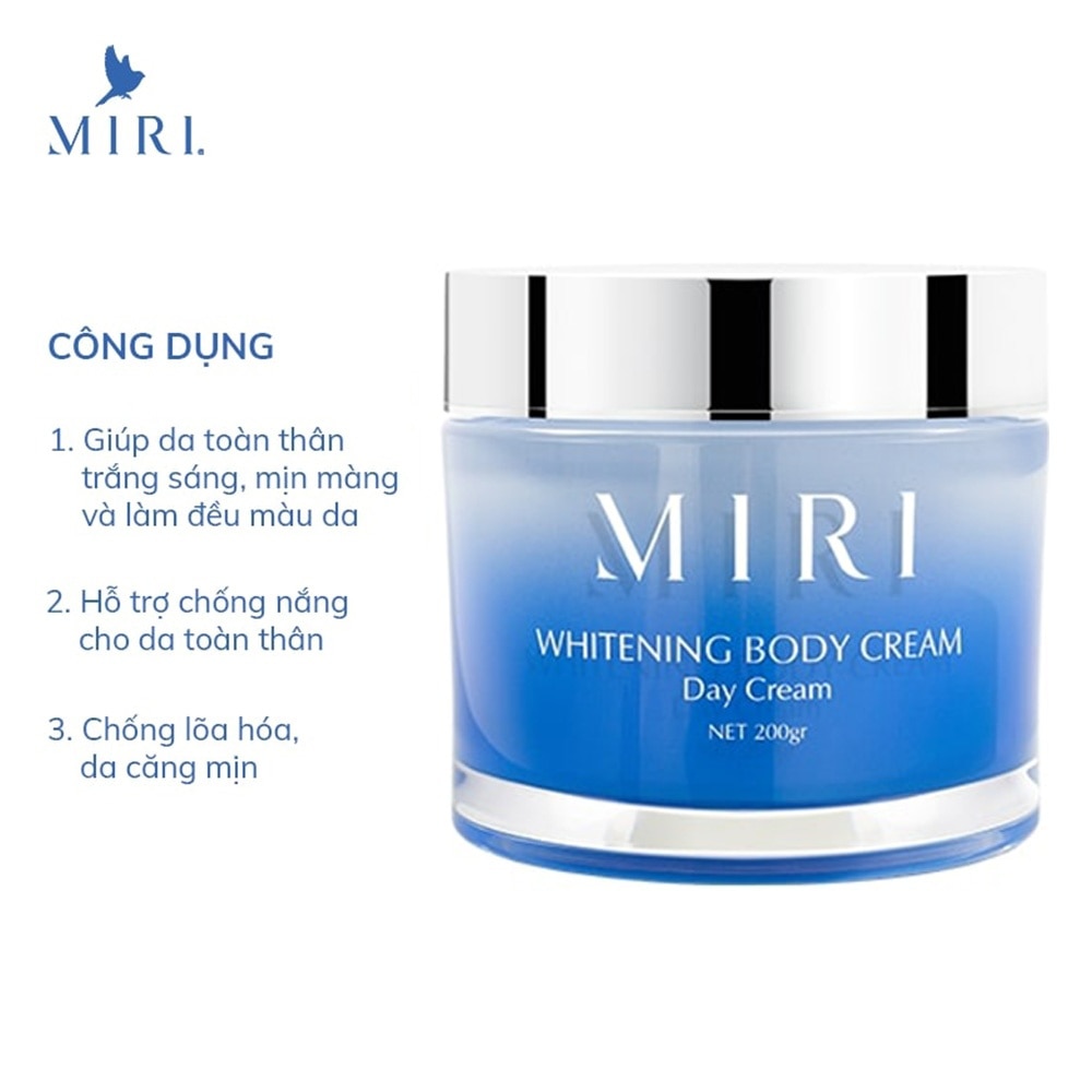 Kem Dưỡng Da Toàn Thân Ban Ngày Miri Whitening Body Day Cream 200g
