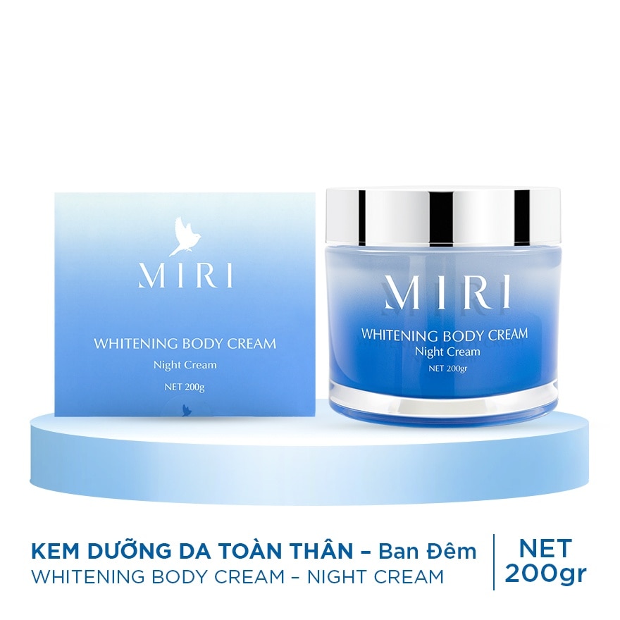 Kem Dưỡng Da Toàn Thân Ban Đêm Miri Whitening Body Night Cream 200g