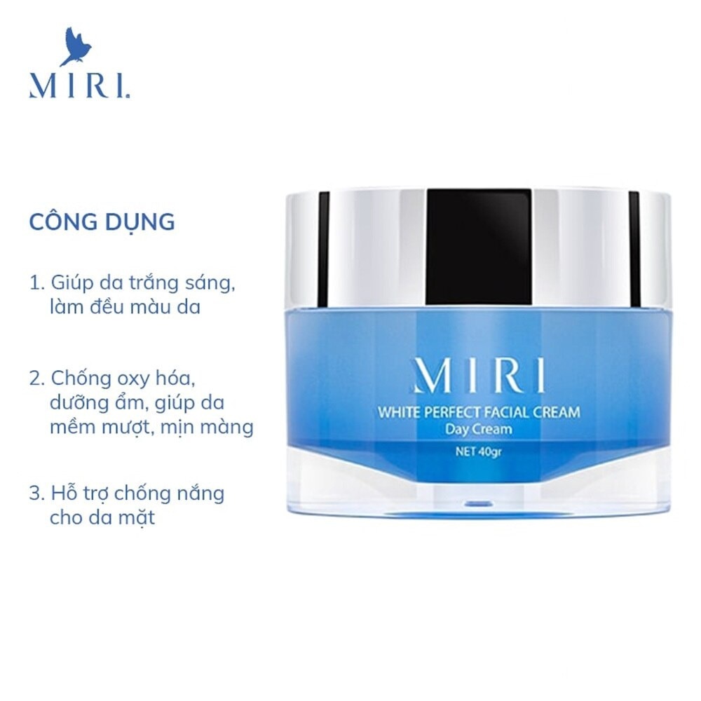 Kem Dưỡng Da Mặt Ban Ngày Miri White Perfect Day Facial Cream 40g