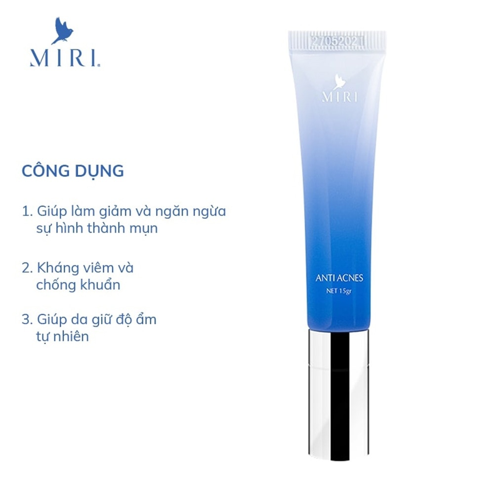 Kem Chấm Mụn Miri Acnes Solution Ngừa Mụn 15g