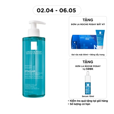 LA ROCHE POSAY - Gel Effaclar Micro-Peeling Purifying Gel 400ml