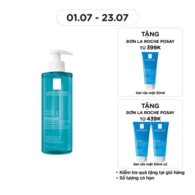 LA ROCHE POSAY Gel Rửa Mặt & Tắm La Roche-Posay Effaclar Micro-Peeling Purifying Làm Sạch Bã Nhờn & Giảm Mụn 400ml