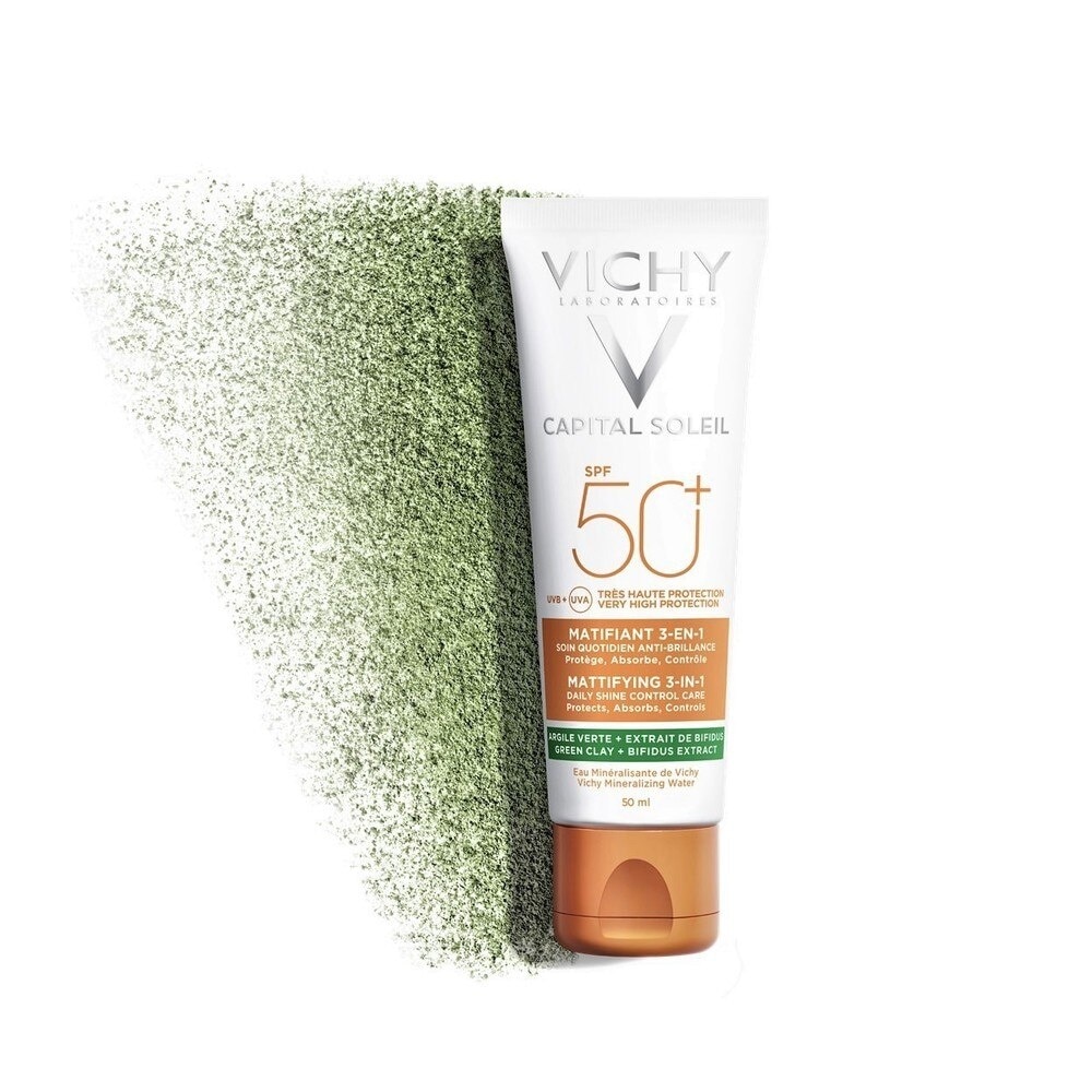 Kem Chống Nắng Vichy Capital Soleil SPF50+ UVB UVA Mattifying 3In1 Chống Ô Nhiễm & Bụi Hàng Ngày 50ml