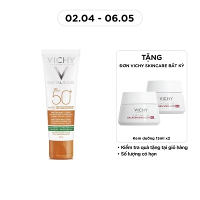 VICHY - Capital Soleil SPF50+ UVB UVA Mattifying 3In1 50ml