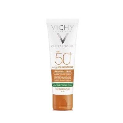 VICHY Kem Chống Nắng Vichy Capital Soleil SPF50+ UVB UVA Mattifying 3In1 Chống Ô Nhiễm & Bụi Hàng Ngày 50ml