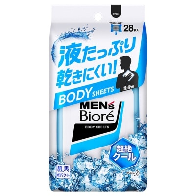 BIORE Biore Body Sheets Super Cool For Men 28 Sheets