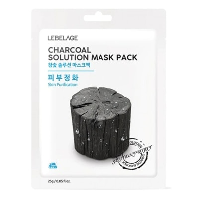 LEBELAGE Mặt Nạ Lebelage Charcoal Solution Mask Pack Skin Purification Chiết Xuất Than Tre 25g