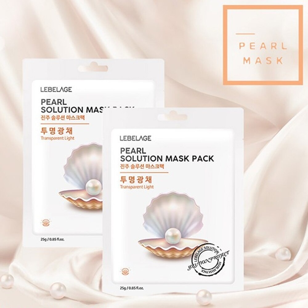 Mặt Nạ Lebelage Pearl Solution Mask Pack Transparent Light Chiết Xuất Ngọc Trai 25g