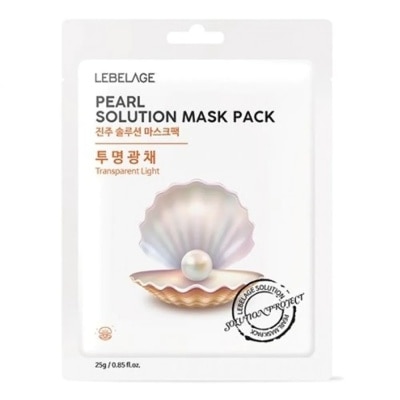 LEBELAGE Mặt Nạ Lebelage Pearl Solution Mask Pack Transparent Light Chiết Xuất Ngọc Trai 25g