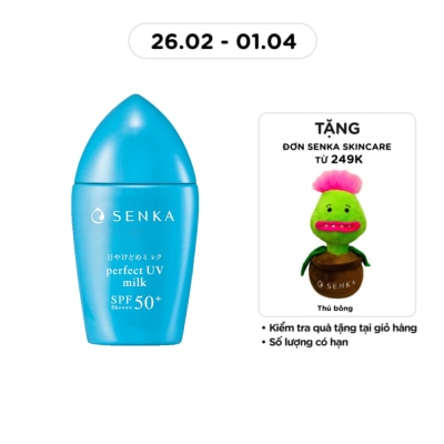 SENKA Sữa Chống Nắng Senka Perfect UV Milk N SPF50 40ml