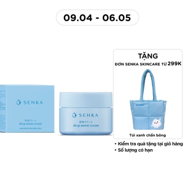 SENKA - Kem Dưỡng Senka Deep Moist Cream Cấp Ẩm Chuyên Sâu 50g