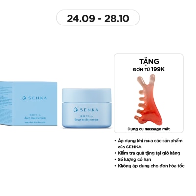 SENKA Kem Dưỡng Senka Deep Moist Cream Cấp Ẩm Chuyên Sâu 50g image