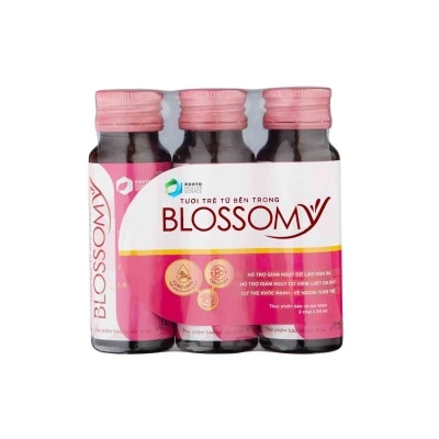 BLOSSOMY Thực Phẩm Bảo Vệ Sức Khỏe Blossomy Curcumin Tươi Trẻ Từ Bên Trong 50ml x 3 Chai