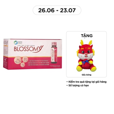 BLOSSOMY Thực Phẩm Bảo Vệ Sức Khỏe Blossomy Curcumin Tươi Trẻ Từ Bên Trong 50ml x 10 Chai
