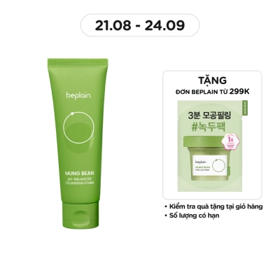 BEPLAIN Sữa Rửa Mặt Beplain Greenful PH-Balanced Cleansing Foam Chiết Xuất Đậu Xanh Dịu Nhẹ 80ml