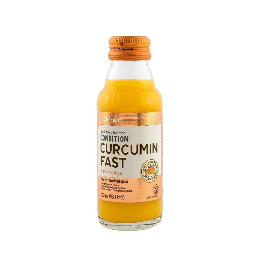 Thực Phẩm Chức Năng Kolmar Condition Curcumin Fast Nano Nghệ Tăng Cường Hỗ Trợ Dạ Dày 100ml x10 Chai image