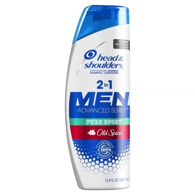 HEAD & SHOULDERS Dầu Gội Và Xả Head & Shoulders Men Series Pure Sport Old Spice 2 Trong 1 Ngăn Ngừa Gàu 370ml