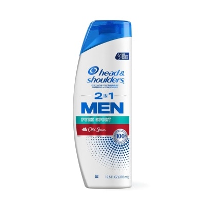 HEAD & SHOULDERS Dầu Gội Và Xả Head & Shoulders Men Series Pure Sport Old Spice 2 Trong 1 Ngăn Ngừa Gàu 370ml