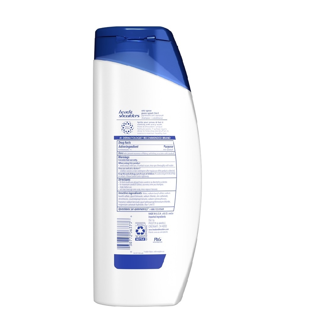 Dầu Gội Và Xả Head & Shoulder Men Advanced Series Pure Sport Old Spice 2 Trong 1 Ngăn Ngừa Gàu 613ml