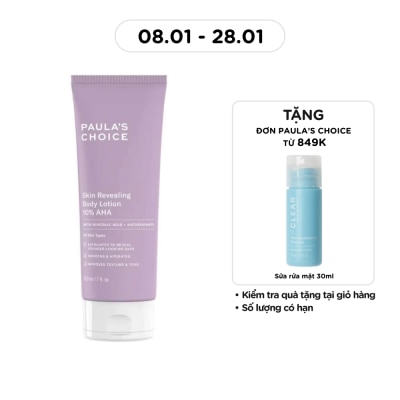 PAULA'S CHOICE Kem Dưỡng Thể Paula's Choice Skin Revealing Body Lotion 10% AHA Tẩy Tế Bào Dịu Nhẹ 210ml