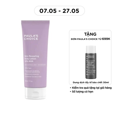 PAULA'S CHOICE - Kem Dưỡng Thể Paula's Choice Skin Revealing Body Lotion 10% AHA Tẩy Tế Bào Dịu Nhẹ 210ml