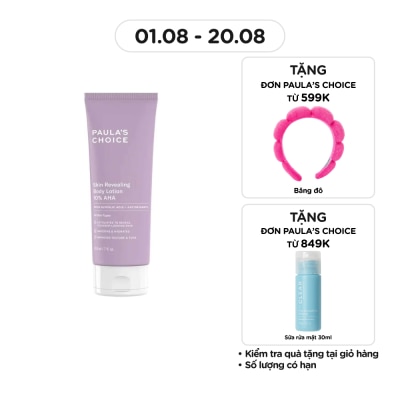 PAULA'S CHOICE Kem Dưỡng Thể Paula's Choice Skin Revealing Body Lotion 10% AHA Tẩy Tế Bào Dịu Nhẹ 210ml