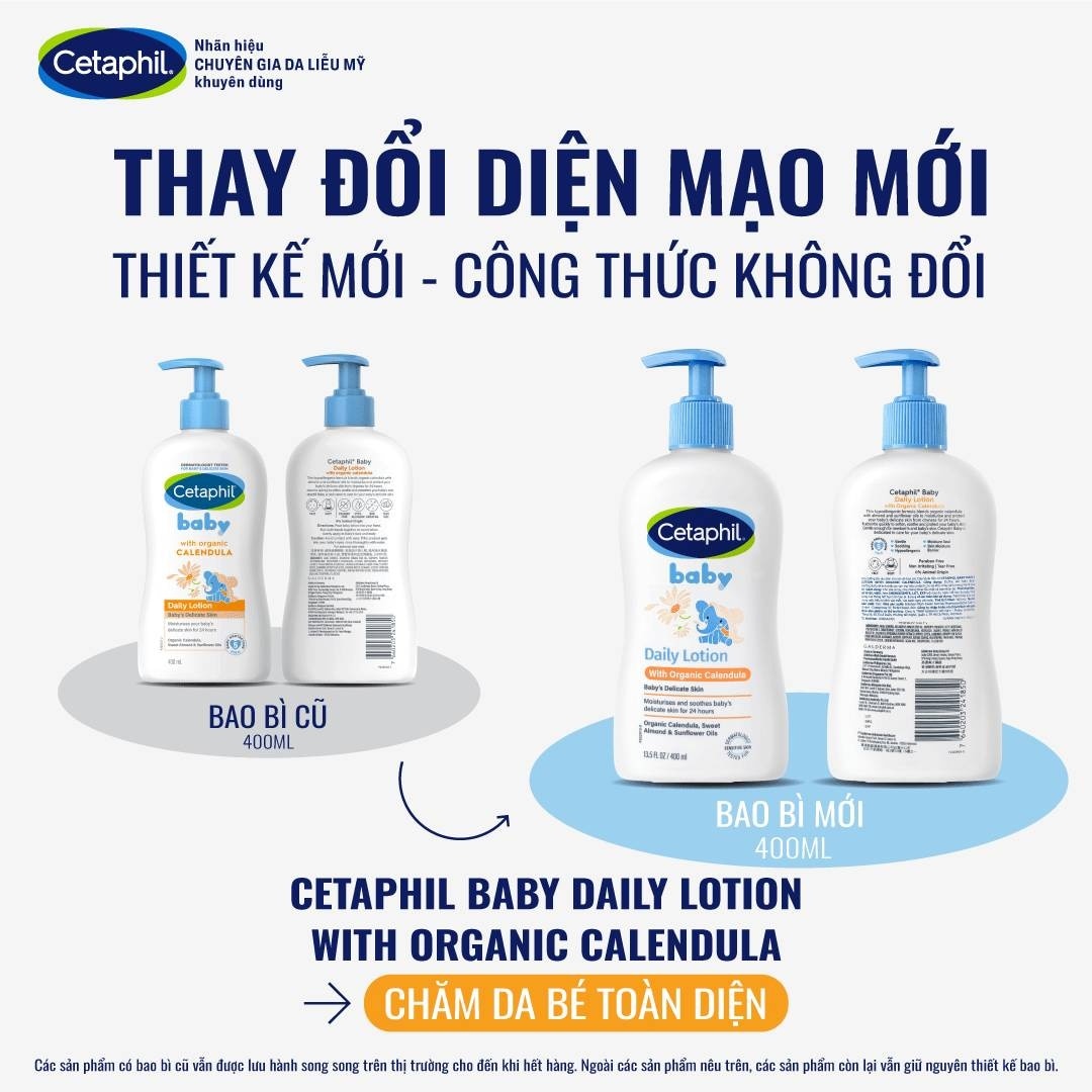 Baby Lotion Daily With Organic Calendula Face And Body 400ml