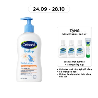 CETAPHIL Sữa Dưỡng Da Trẻ Em Cetaphil Baby Daily Lotion With Organic Calendula Tinh Chất Hoa Cúc 400ml image