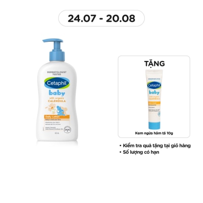 CETAPHIL Sữa Dưỡng Da Trẻ Em Cetaphil Baby Daily Lotion With Organic Calendula Tinh Chất Hoa Cúc 400ml