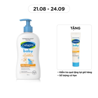 CETAPHIL Sữa Dưỡng Da Trẻ Em Cetaphil Baby Daily Lotion With Organic Calendula Tinh Chất Hoa Cúc 400ml