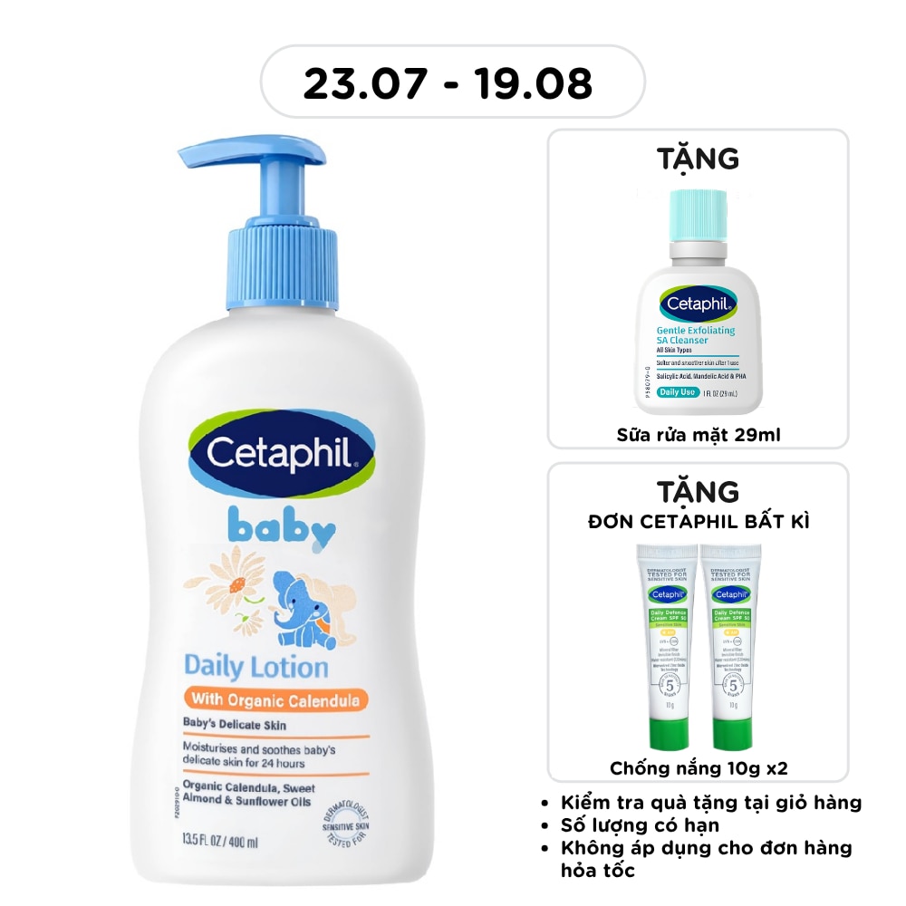 Baby Lotion Daily With Organic Calendula Face And Body 400ml image